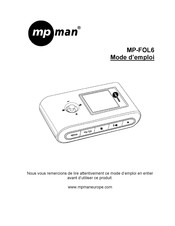 MPMan MP-FOL6 Mode D'emploi