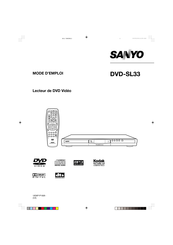 Sanyo DVD-SL33 Mode D'emploi