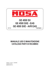 Mosa GE 4500 SX Manuel D'emploi Et Entretien