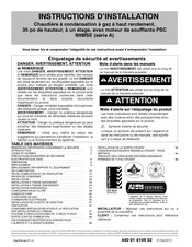 Hvac N9MSE A Instructions D'installation