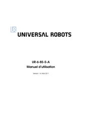 Universal Robots UR-6-85-5-A Manuel D'utilisation