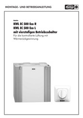 Helios KWL EC 500 Eco R Instructions De Montage
