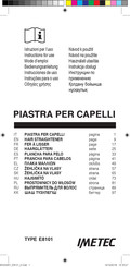Imetec E8101 Mode D'emploi
