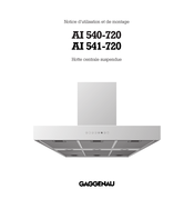 Gaggenau AI 540-720 Notice D'utilisation Et De Montage