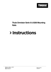 Thule Omnistor 6 Série Notice D'installation