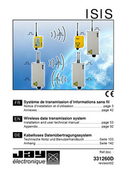 Jay Electronique ISIS Notice Technique D'installation Et D'utilisation