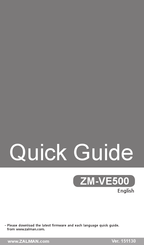 ZALMAN ZM-VE500 Guide Rapide