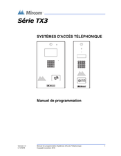 Mircom TX3-2000-8C-A Manuel De Programmation