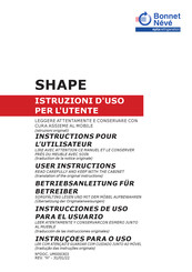 Bonnet Neve SHAPE Instructions Pour L'utilisateur