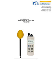 PCE Instruments PCE-EM 30 Notice D'emploi