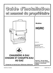 Dettson HGRC Série Guide D'installation Et Manuel Du Propriétaire