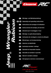 Carrera RC 160003 Instructions De Montage Et D'utilisation