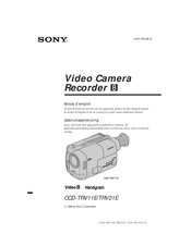 Sony Handycam CCD-TRV11E Mode D'emploi