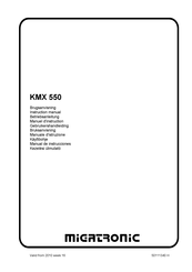 Migatronic KMX 550 Manuel D'instruction
