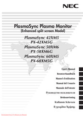NEC PlasmaSync 50XM6 Manuel D'utilisation