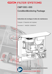 HYDAC FILTER SYSTEMS CMP 1000 Série Instructions De Montage Et Notice De Maintenance