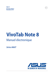 Asus VivoTab Note 8 Manuel Électronique