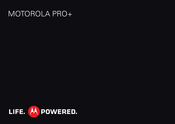 Motorola PRO+ Mode D'emploi
