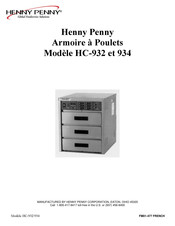 Henny Penny HC-932 Mode D'emploi