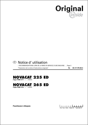 Pottinger Landsberg NOVACAT 225 ED Notice D'utilisation