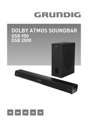 Grundig DOLBY ATMOS DSB 2000 Mode D'emploi