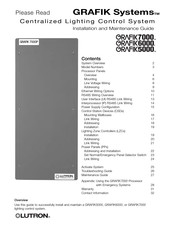 Lutron GRAFIK 6000P Guide D'installation Et De Maintenance