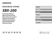 Onkyo SBX-200 Manuel D'instructions