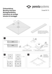 Poresta Systems BF 70 Instructions De Montage