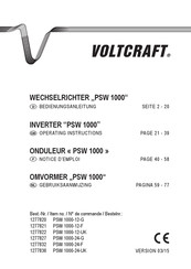 VOLTCRAFT PSW 1000-24-F Notice D'emploi