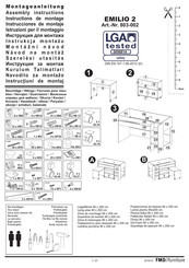 FMD Furniture EMILIO 2 803-002 Instructions De Montage