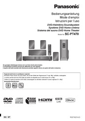 Panasonic SC-PT470 Mode D'emploi