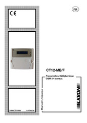 Elkron CT12-MB/F Manuel Utilisateur