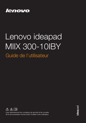 Lenovo MIIX 300-10IBY Guide De L'utilisateur