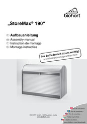 biohort StoreMax 190 Instructions De Montage