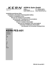 KERN and SOHN PES-A01 Manuel D'utilisation