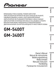 Pioneer GM-3400T Mode D'emploi
