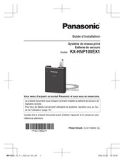Panasonic KX-HNP100EX1 Mode D'emploi