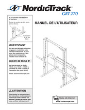 NordicTrack GRT 270 Manuel De L'utilisateur