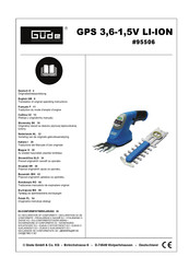 Güde GPS 3,6-1,5V LI-ION Mode D'emploi