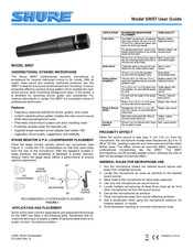 Shure SM57 Mode D'emploi