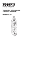 Extech Instruments HD200 Guide De L'utilisateur