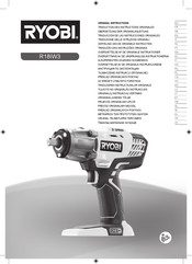 Ryobi R18IW3 Traduction Des Instructions Originales