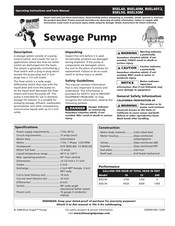 Blue Angel Pumps BSEL50M Manual D'instructions