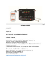 DUR-line SAT FINDER SF 4000 BT Manuel D'instructions