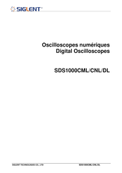 SIGLENT SDS1000CML Mode D'emploi