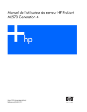 HP ProLiant ML570 Generation 4 Manuel De L'utilisateur