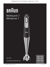 Braun Multiquick 7 Mode D'emploi