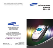 Samsung Bi-BANDE SGH-E100 Mode D'emploi