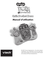VTech NICKELODEON DORA L'EXPORATRICE Quiz Pocket Dora Manuel D'utilisation