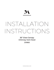 Monogram ZV900 Instructions D'installation